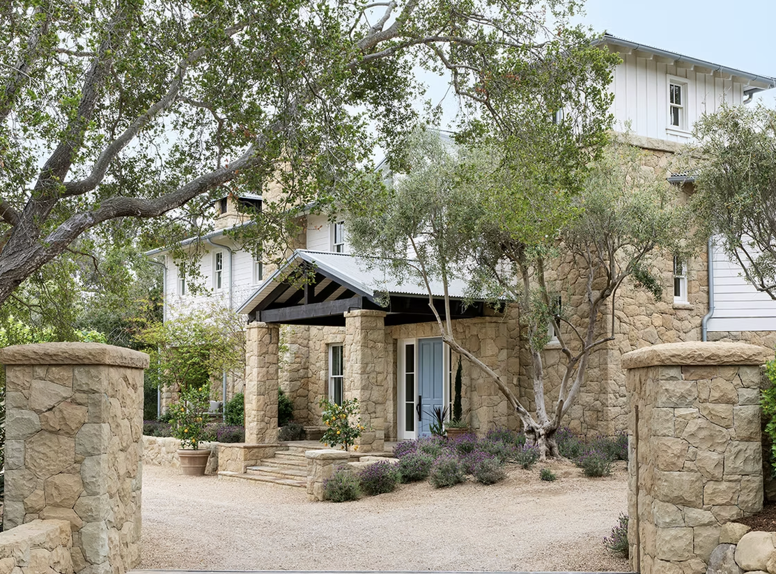 California estate garden